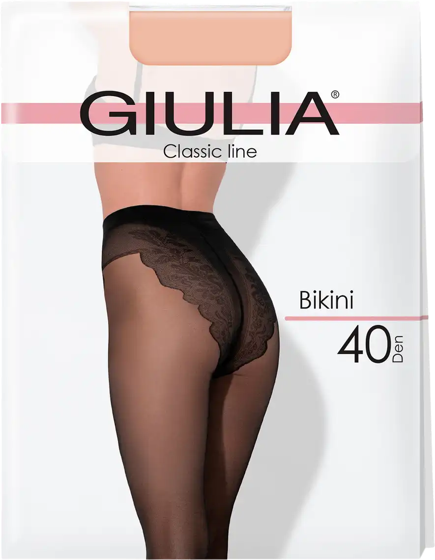 Фото 1 - Колготи жіночі Giulia Bikini 40 den cappuccino р.4