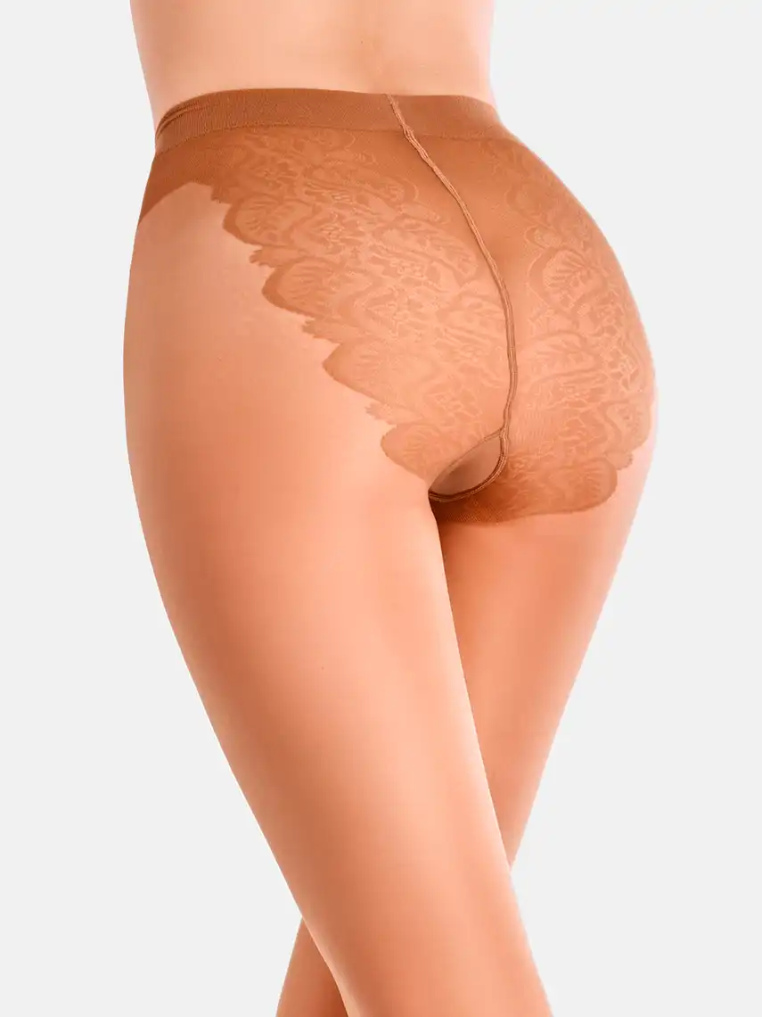 Фото 3 - Колготи жіночі Giulia Bikini 40 den caramel р.4
