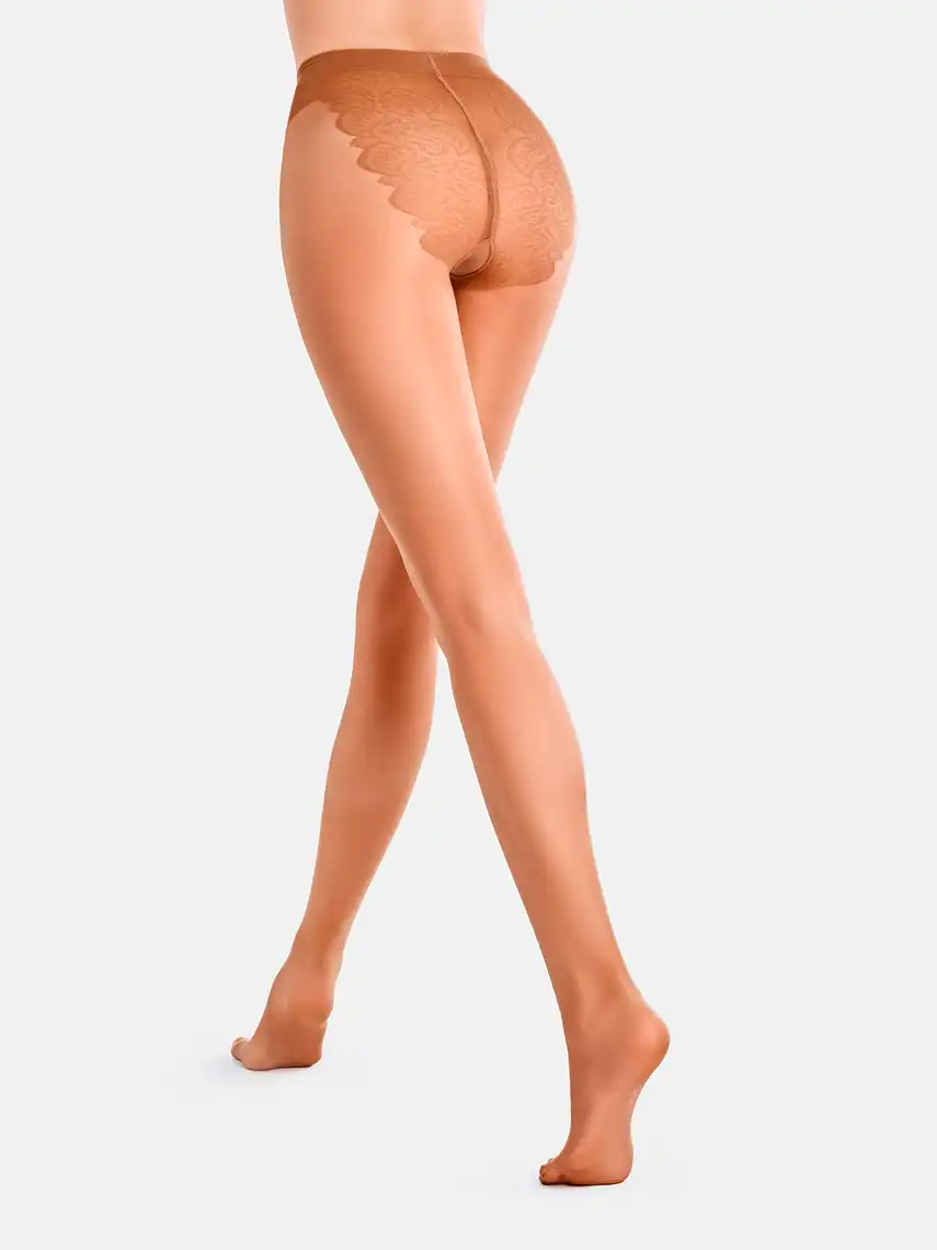 Фото 2 - Колготи жіночі Giulia Bikini 40 den caramel р.5 XL