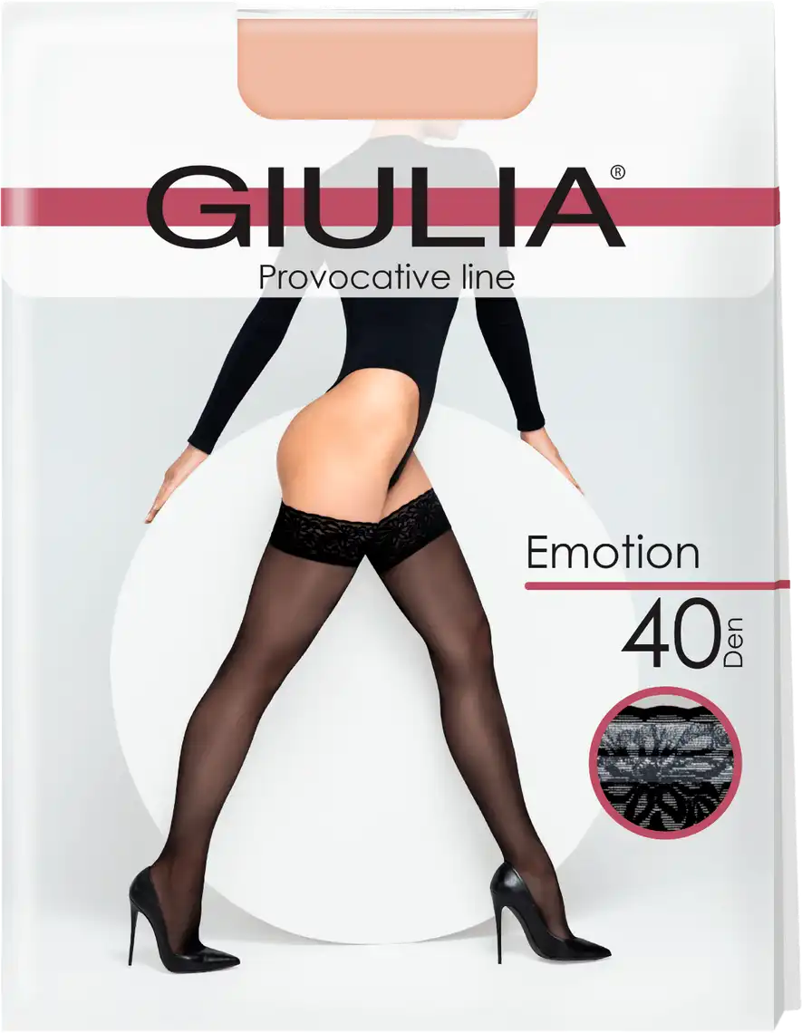 Фото 1 - Панчохи жіночі Giulia Emotion 40 den daino р.1/2