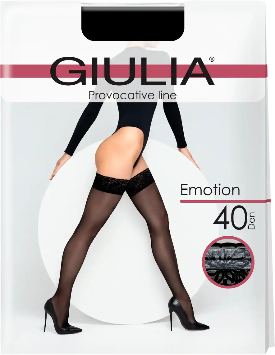 Фото 1 - Панчохи жіночі Giulia Emotion 40 den nero р.1/2