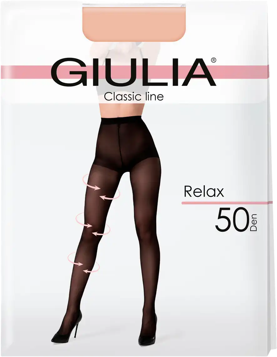 Фото 1 - Колготи жіночі Giulia Relax 50 den caramel р.5 XL