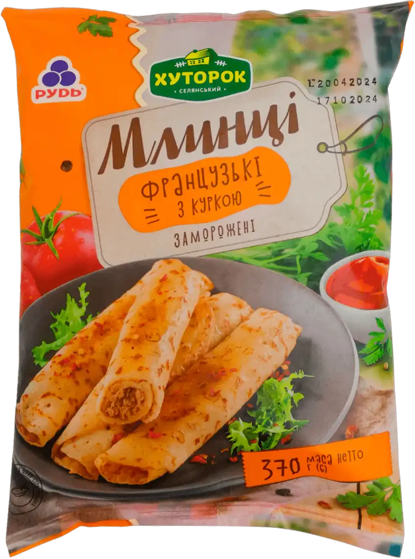 Фото 1 - Млинці Хуторок Французькі з куркою 370 г