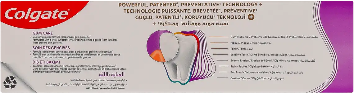 Фото 2 - Зубна паста Colgate Total Здоров'я ясен 75 мл