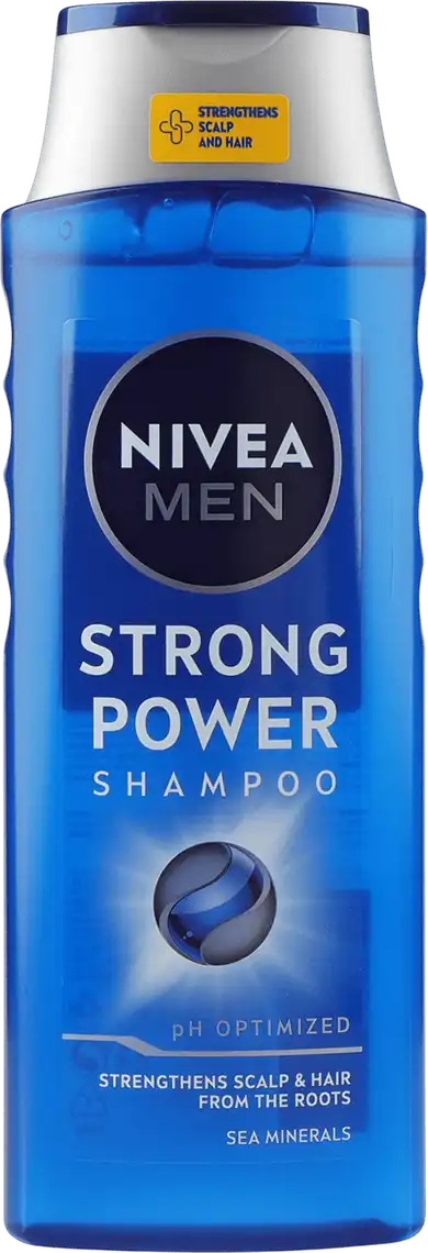 Фото 1 - Шампунь для чоловіків Nivea Strong power 400 мл