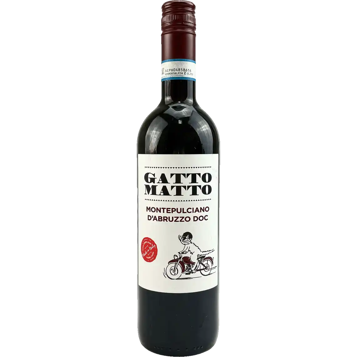 Фото 1 - Вино Gatto Matto Montepulciano d`Abruzzo DOC червоне сухе 0,75 л