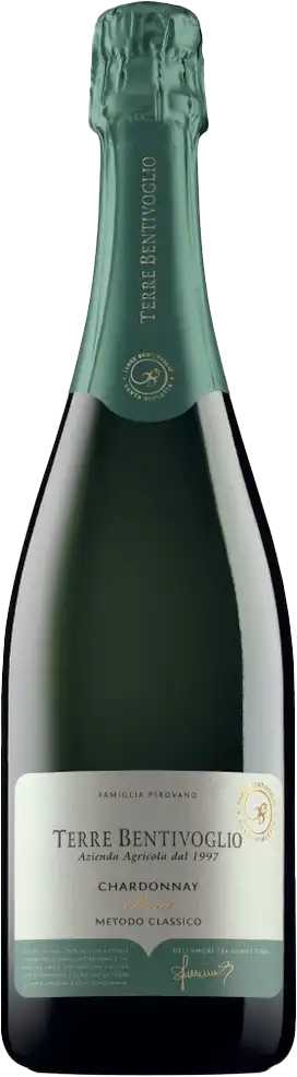 Фото 1 - Вино ігристе Terre Bentivoglio Chardonnay Metodo Classico біле брют 0,75 л