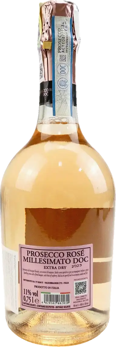 Фото 2 - Вино ігристе Borgo San Pietro Prosecco DOC рожеве екстра сухе 0,75 л