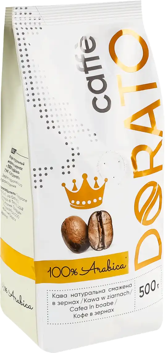 Фото 1 - Кава зернова Dorato Oro 100% Arabica 500 г