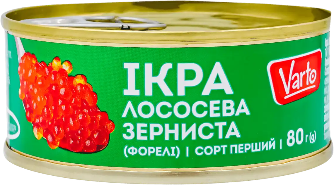 Фото 1 - Ікра лососева Varto зерниста форелі 80 г
