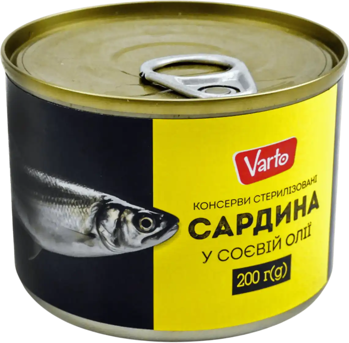 Фото 1 - Сардина Varto у соєвій олії 200 г