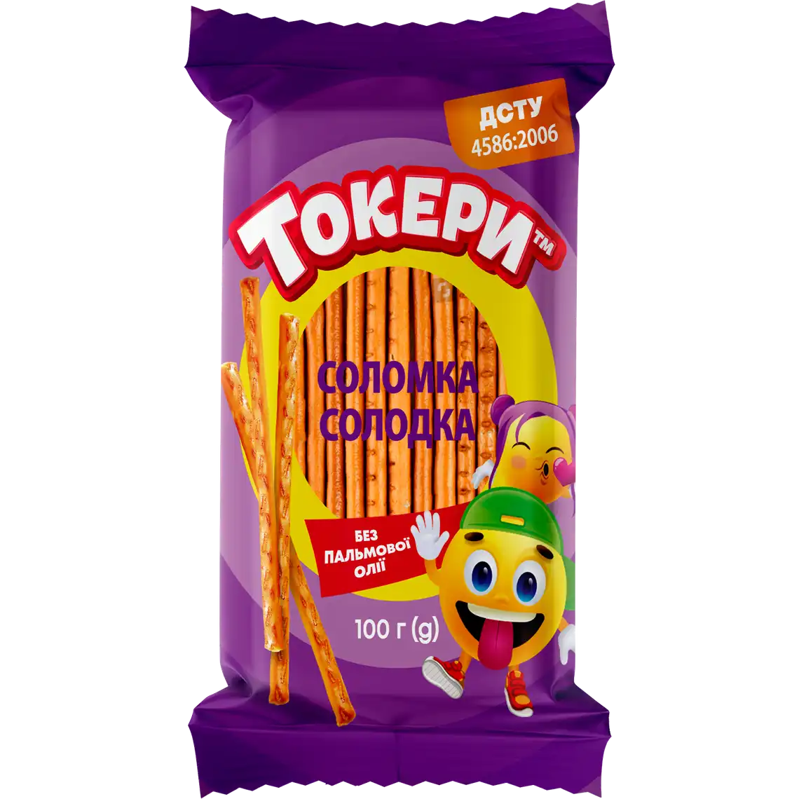 Фото 1 - Соломка Токери солодка 100 г