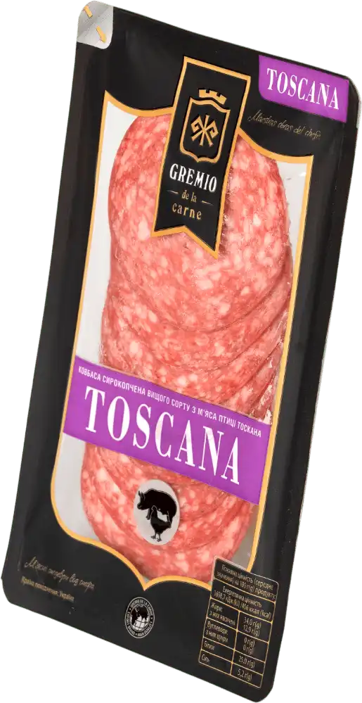 Фото 2 - Ковбаса Gremio de la Carne Тоскано сирокопчена 75 г
