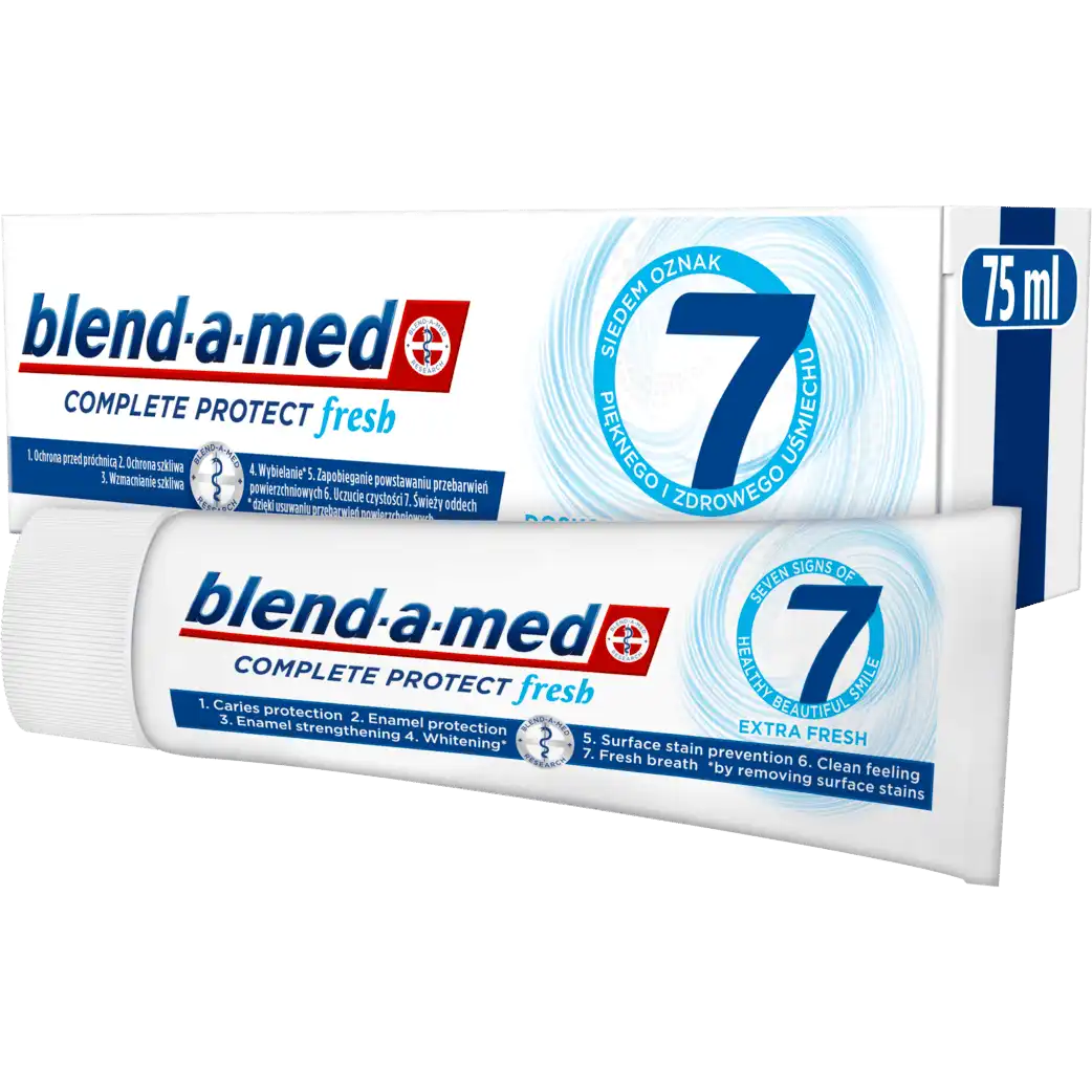 Фото 1 - Зубна паста Blend-a-med Complete Protect 7 Екстрасвіжість 75 мл