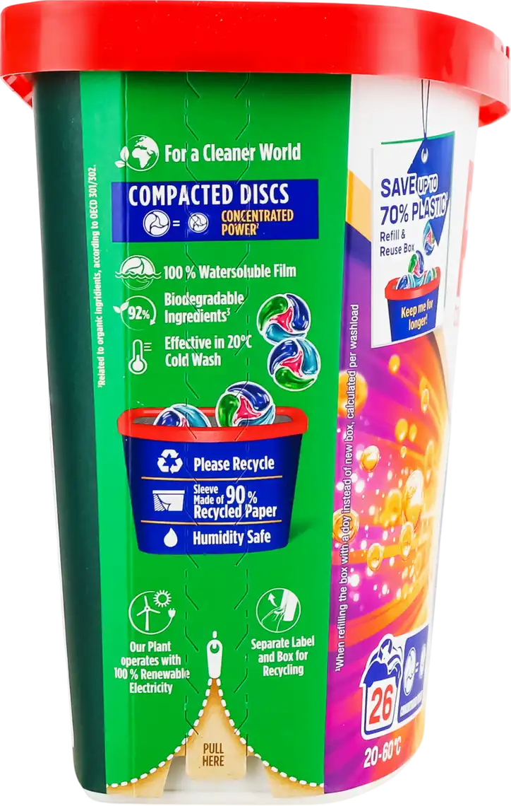 Фото 3 - Диски для прання Persil Deep Clean Discs Color 4in1 26 шт по 16.5 г