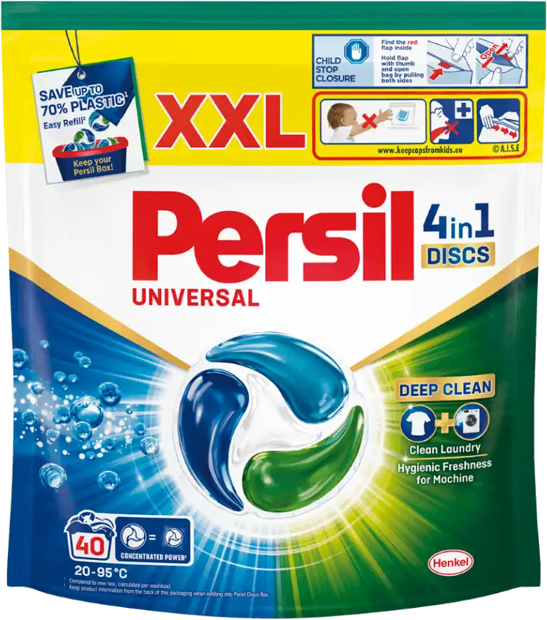 Фото 1 - Диски для прання Persil 4in1 Discs Universal Deep Clean 40 шт