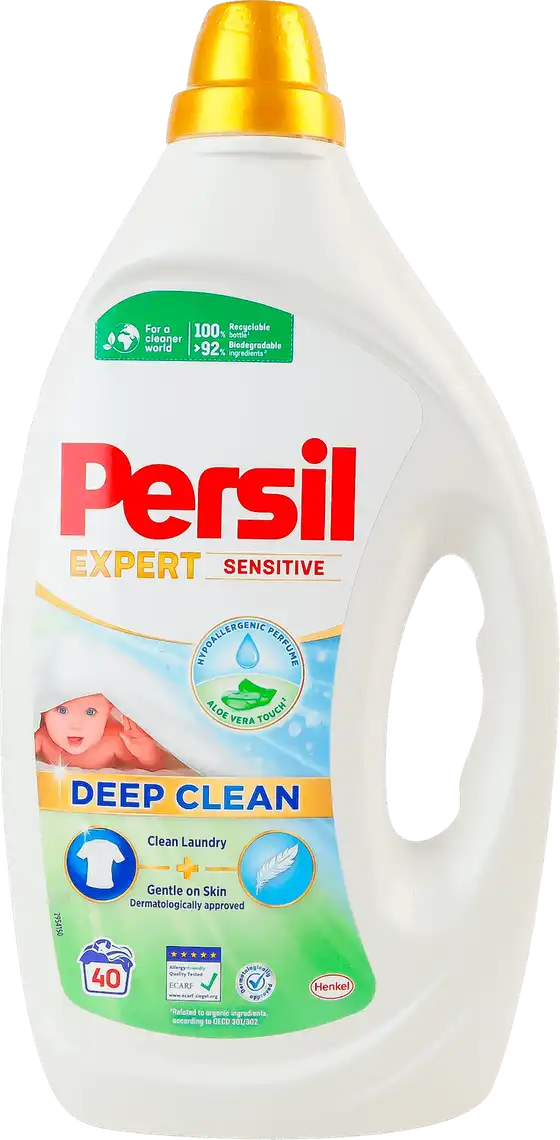Фото 1 - Гель для прання Persil Expert Sensitive Deep Clean 1800 мл