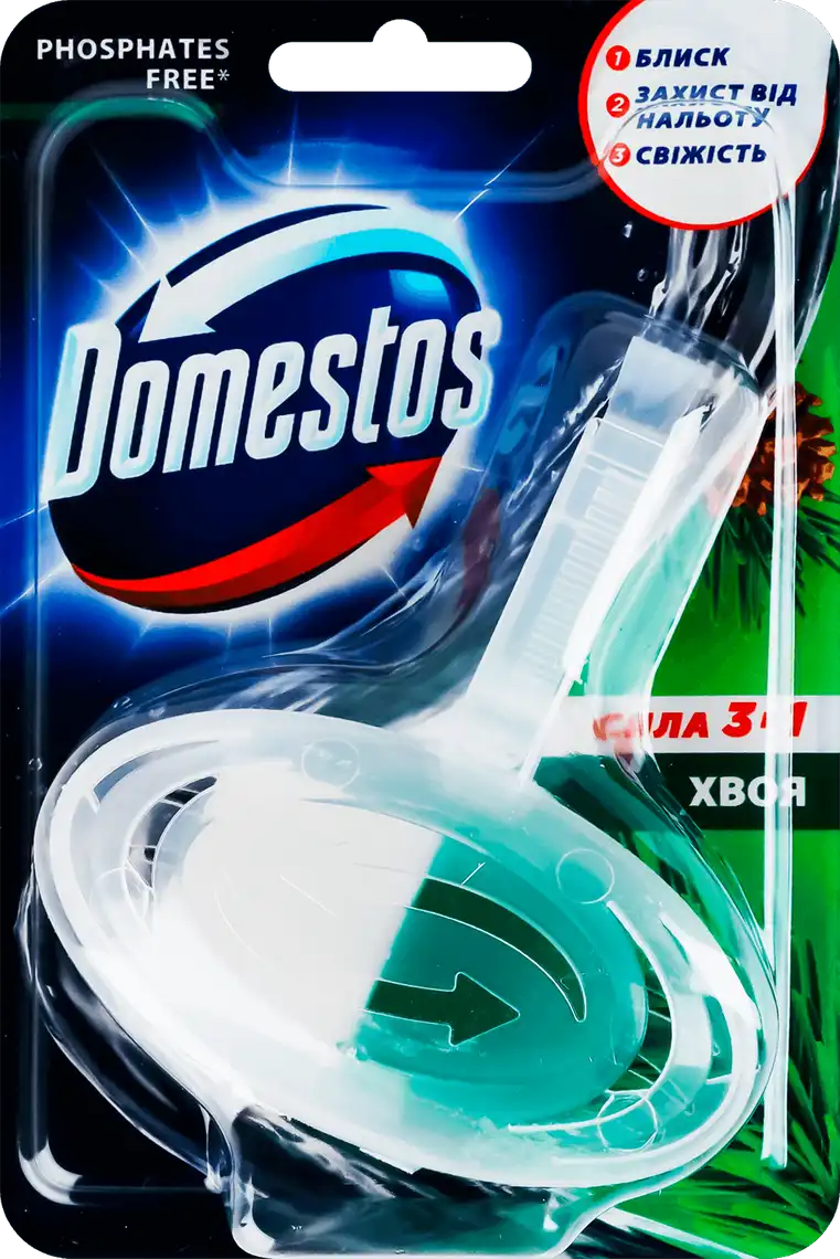 Фото 1 - Туалетний блок Domestos Хвоя підвісний 35 г