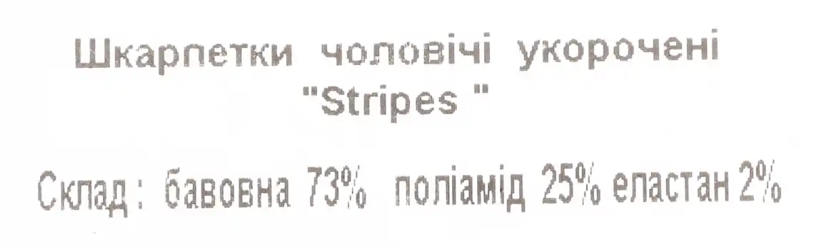 Фото 3 - Шкарпетки BOHEMA Stripes чоловічі укорочені р.29