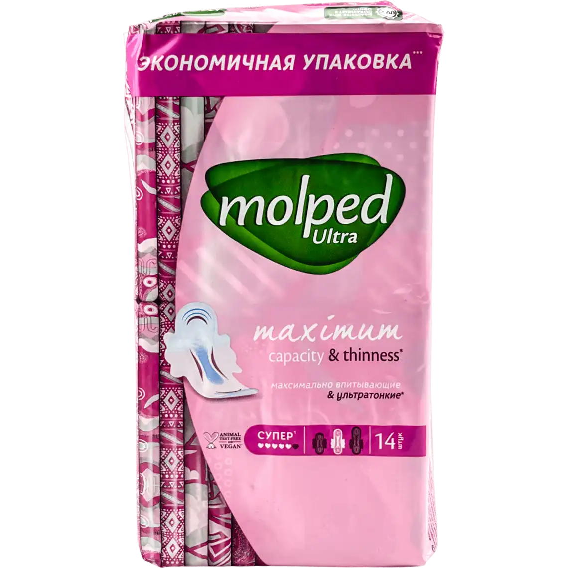 Фото 1 - Прокладки Molped Ultra long eco 14 шт