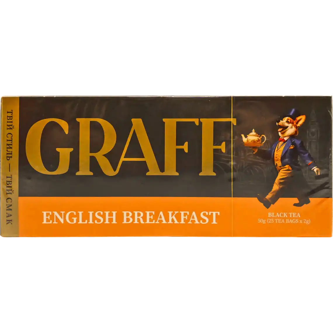 Фото 1 - Чай Graff чорний English Breakfast 25 шт по 2 г