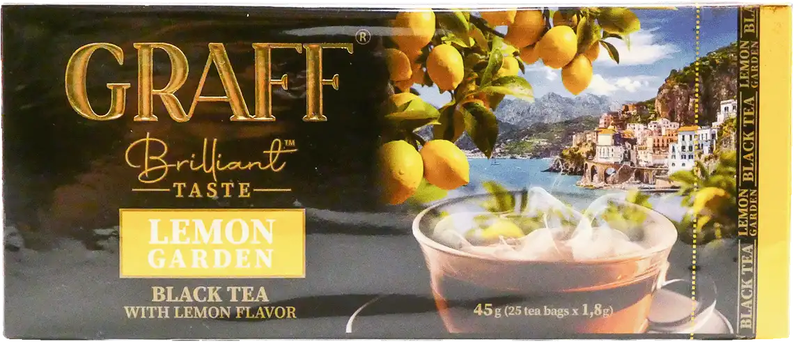 Фото 3 - Чай Graff чорний Lemon Garden 25 шт по 1,8 г