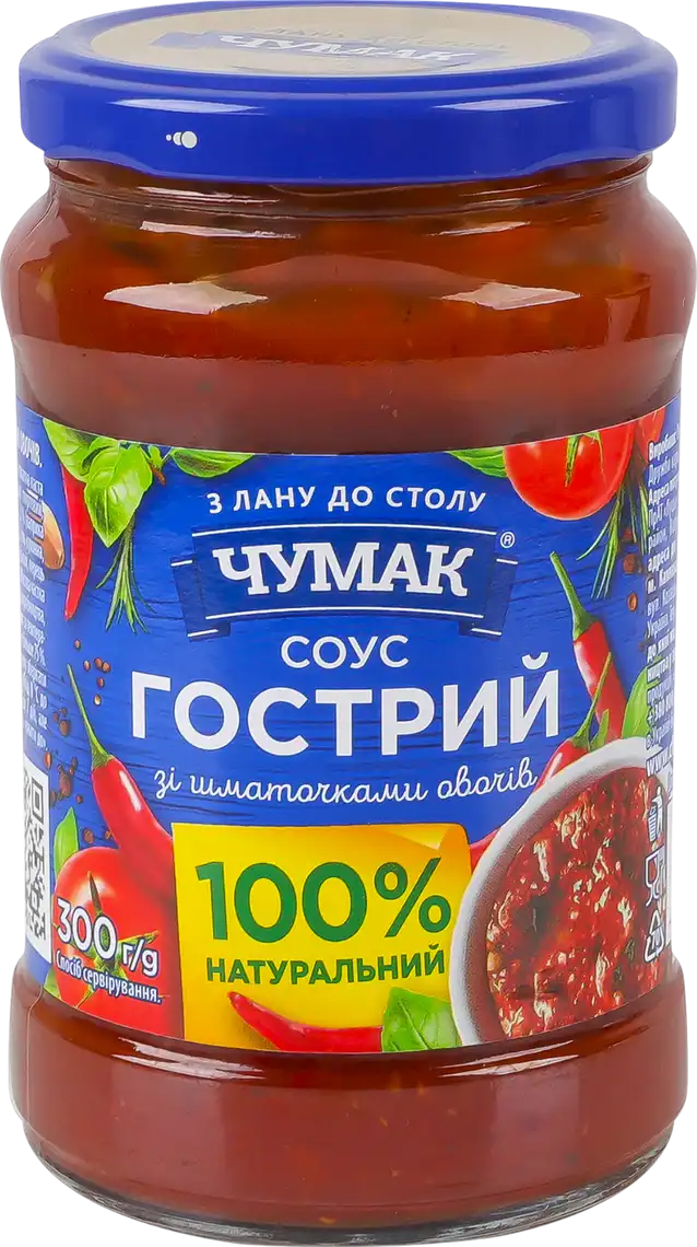 Фото 1 - Соус Чумак Гострий 300 г