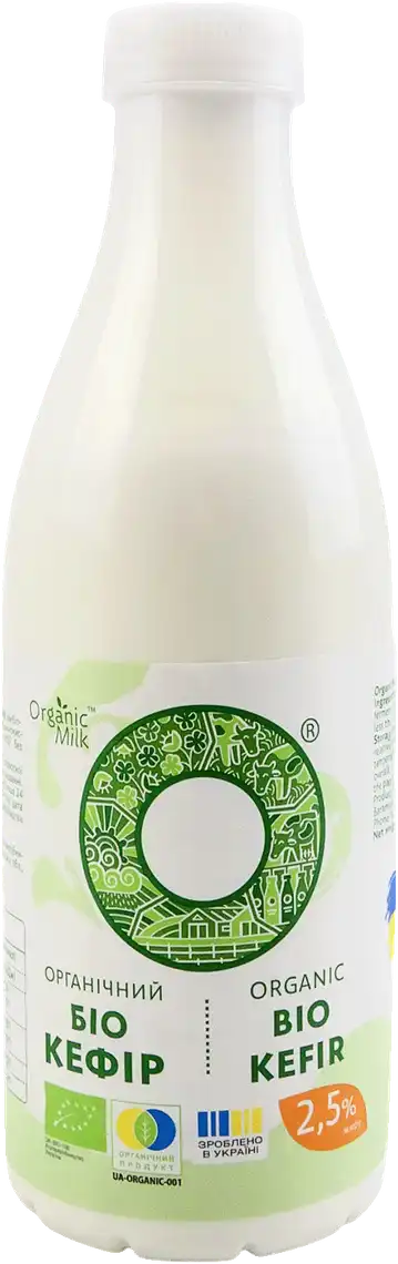 Фото 1 - Біокефір Organic Milk органічний 2,5% 840 г