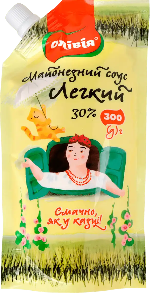 Фото 1 - Майонезний соус Olivia Легкий 30% 300 г