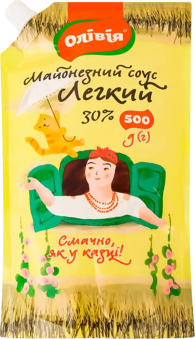 Фото 1 - Майонезний соус Olivia Легкий 30% 500 г
