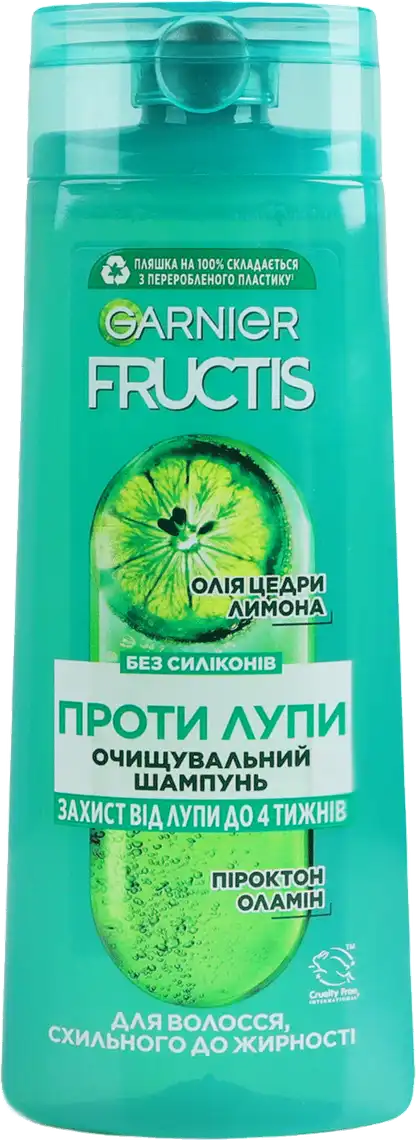 Фото 1 - Шампунь Garnier Fructis Очищувальний Проти Лупи 250 мл 