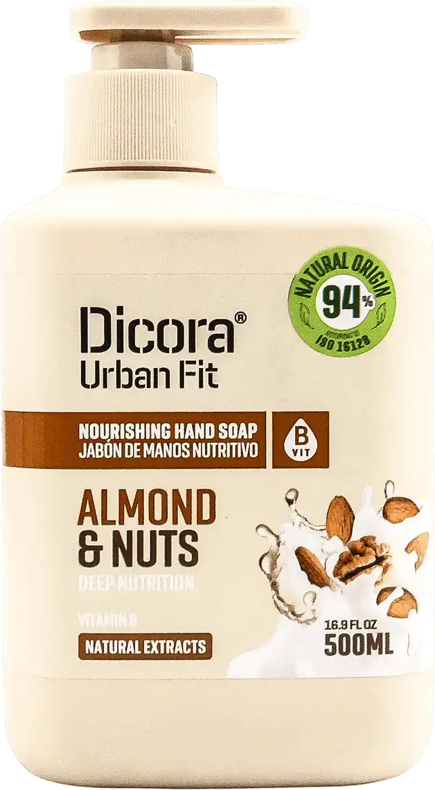 Фото 1 - Мило рідке Dicora Urban Fit Мигдаль та горіхи з вітаміном В живильне 500 мл