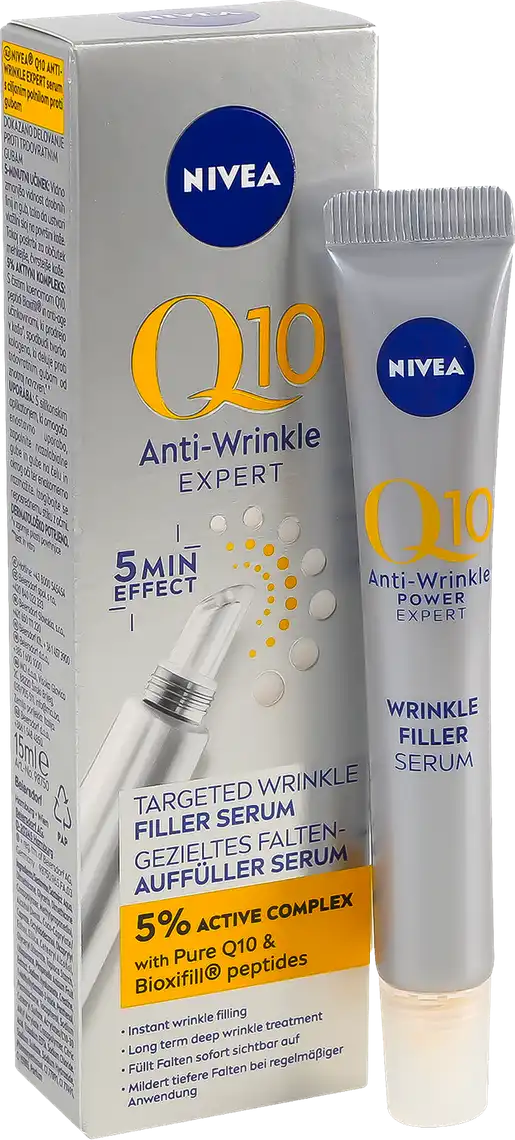 Фото 1 - Сироватка-філлер Nivea Q10 Експерт проти зморшок 15 мл