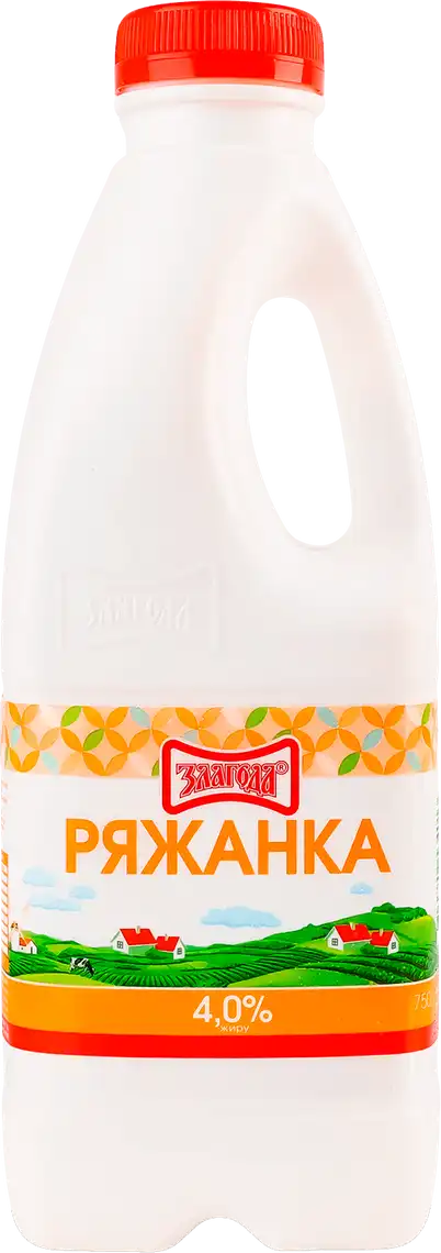 Фото 1 - Ряженка Злагода 4% 750 г