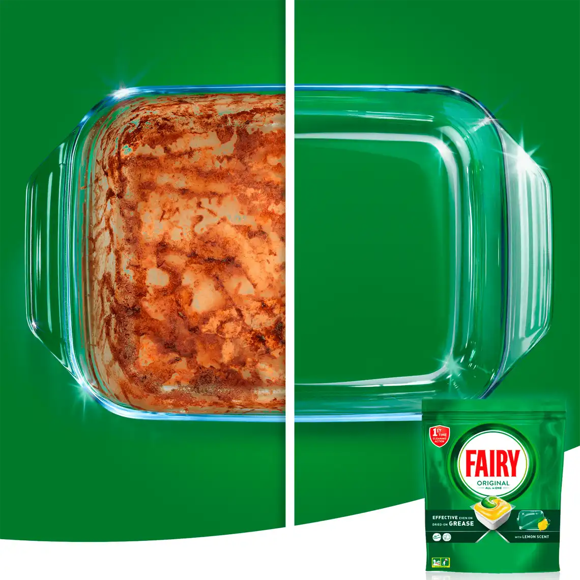 Фото 5 - Капсули для посудомийних машин Fairy Original All in One Lemon 56 шт