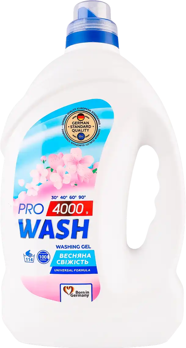Фото 1 - Гель для прання Pro Wash Весняна свіжість універсальний 4 кг