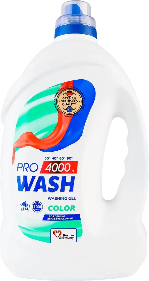 Фото 1 - Гель для прання Pro Wash Color для кольорових речей 4 кг