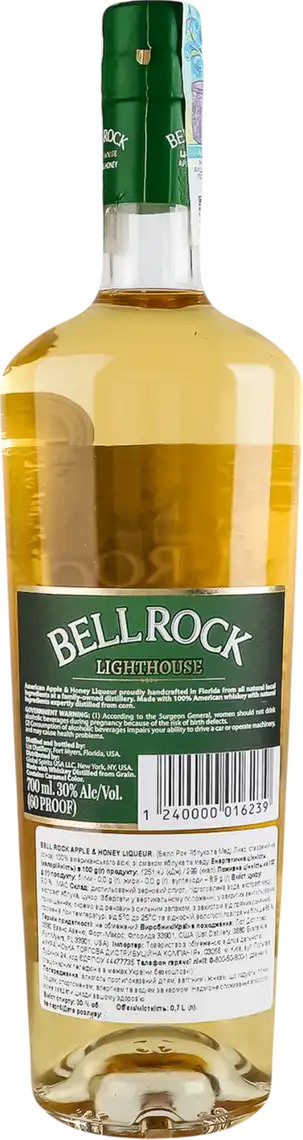 Фото 2 - Лікер Bell Rock Apple&Honey 30% 0.7 л
