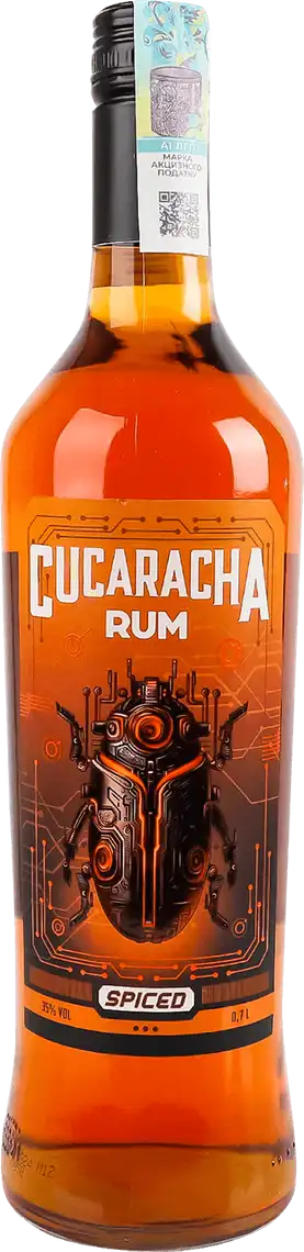 Фото 1 - Ром Cucaracha Spiced Gold 35% 0.7 л