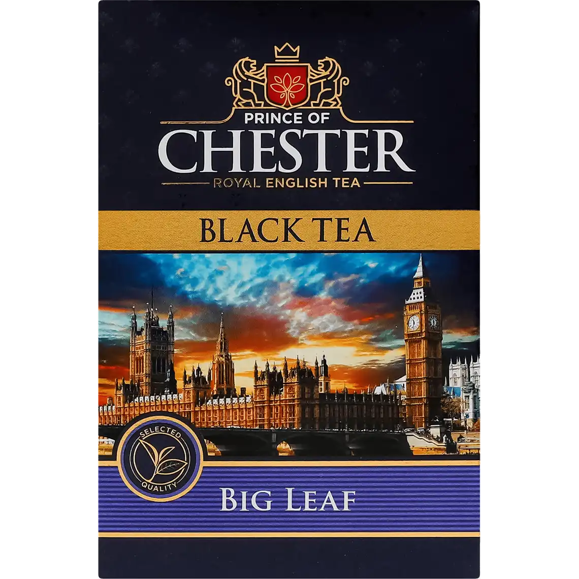 Фото 1 - Чай чорний Prince of Chester Big Leaf крупнолистовий 80 г