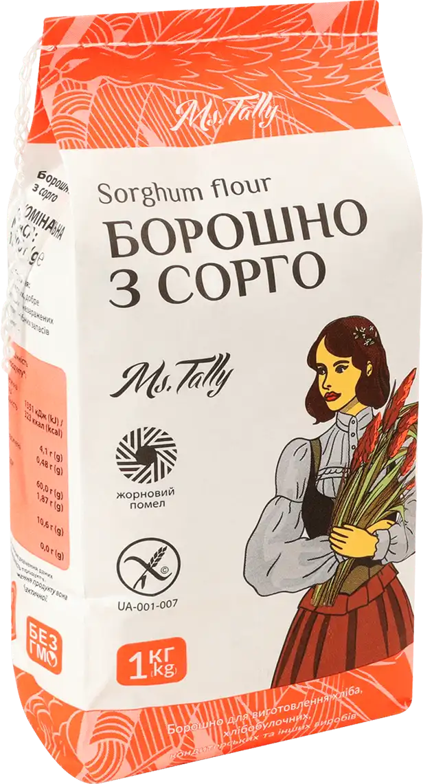 Фото 2 - Борошно з сорго Ms.Tally без глютену 1 кг