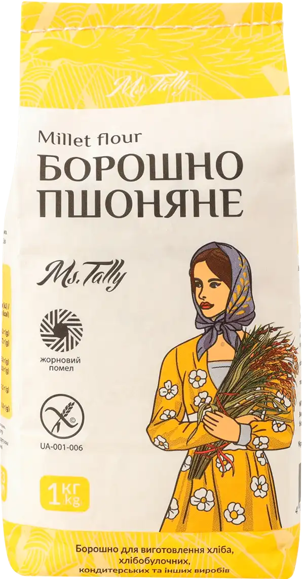 Фото 1 - Борошно пшоняне Ms.Tally без глютену 1 кг