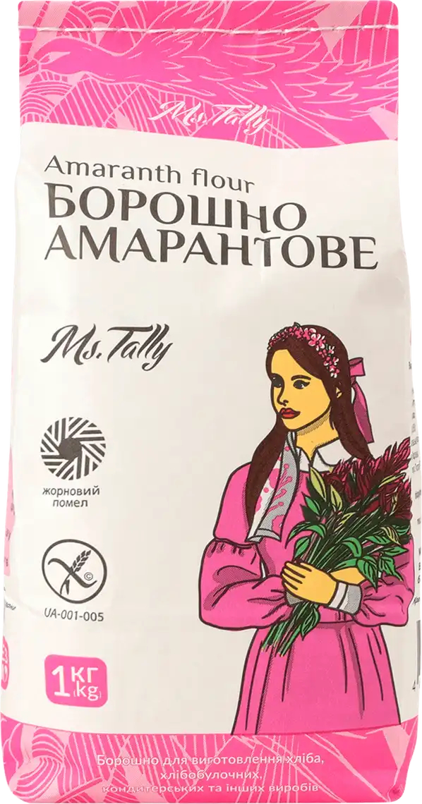 Фото 1 - Борошно амарантове Ms.Tally без глютену 1 кг