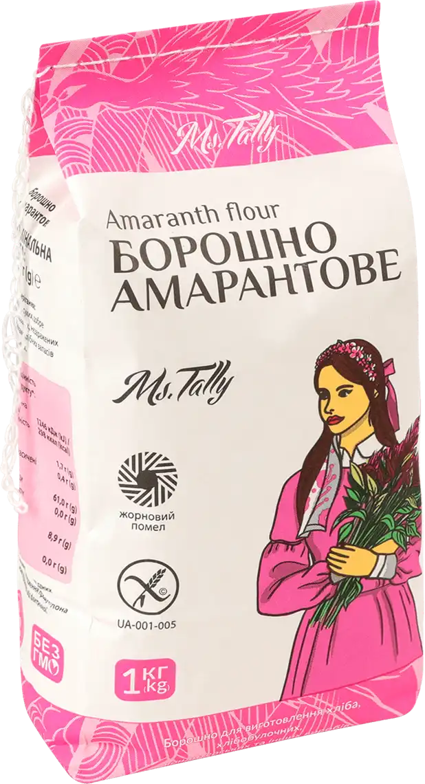 Фото 2 - Борошно амарантове Ms.Tally без глютену 1 кг