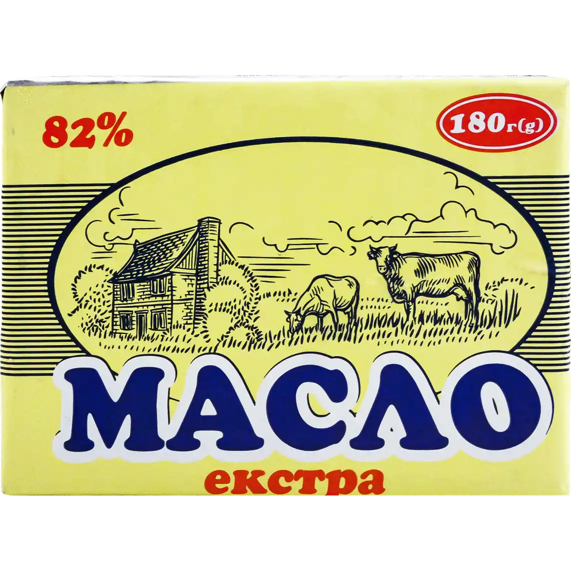 Фото 1 - Масло Екстра солодковершкове 82% 180 г