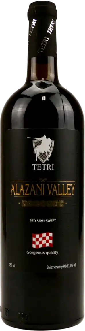Фото 1 - Вино Tetri Alazani Valley червоне напівcолодке 13% 0.75 л