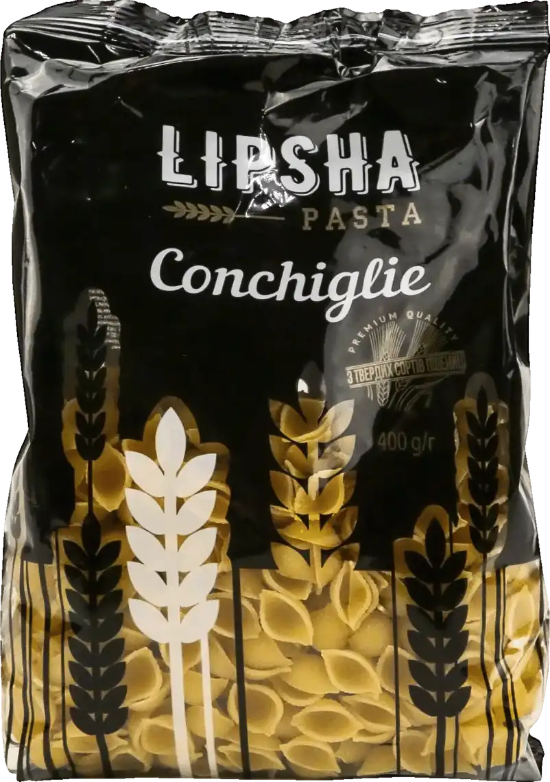 Фото 1 - Макаронні вироби Lipsha pasta Мушлі 400 г