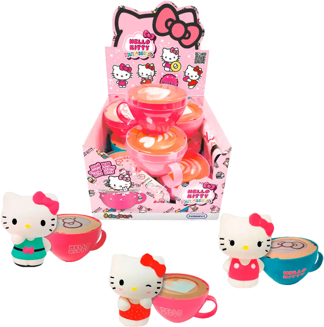 Фото 1 - Фігурка-сюрприз Kiddisvit Hello Kitty Капучино колекційна