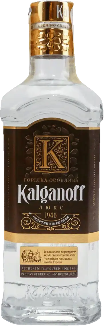 Фото 1 - Горілка Kalganoff Люкс особлива 40% 0,5 л