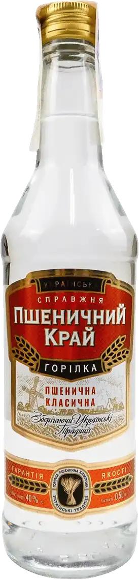 Фото 1 - Горілка Пшеничний край 40% 0,5 л